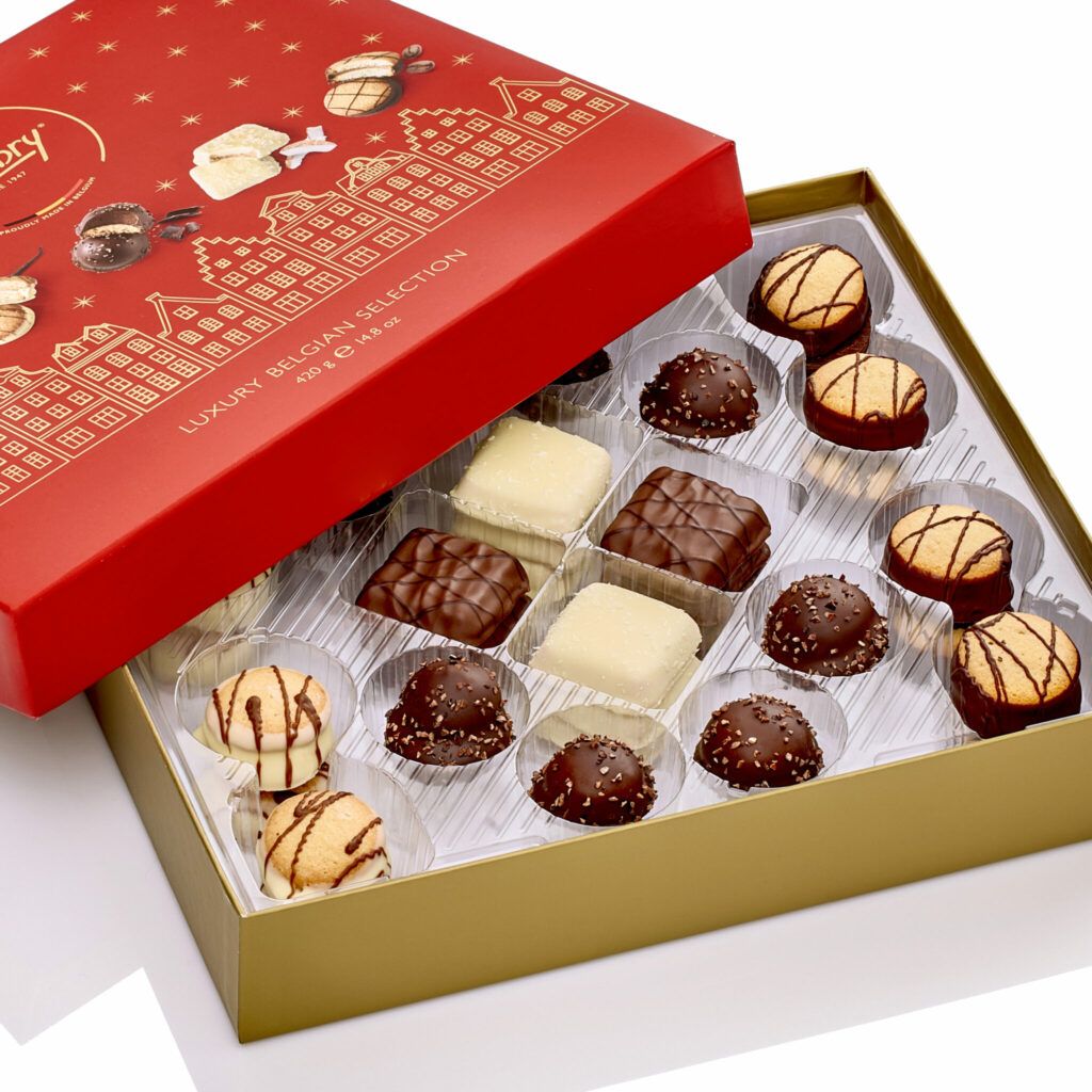 luxury belgian landscape biscuits boite ouverte