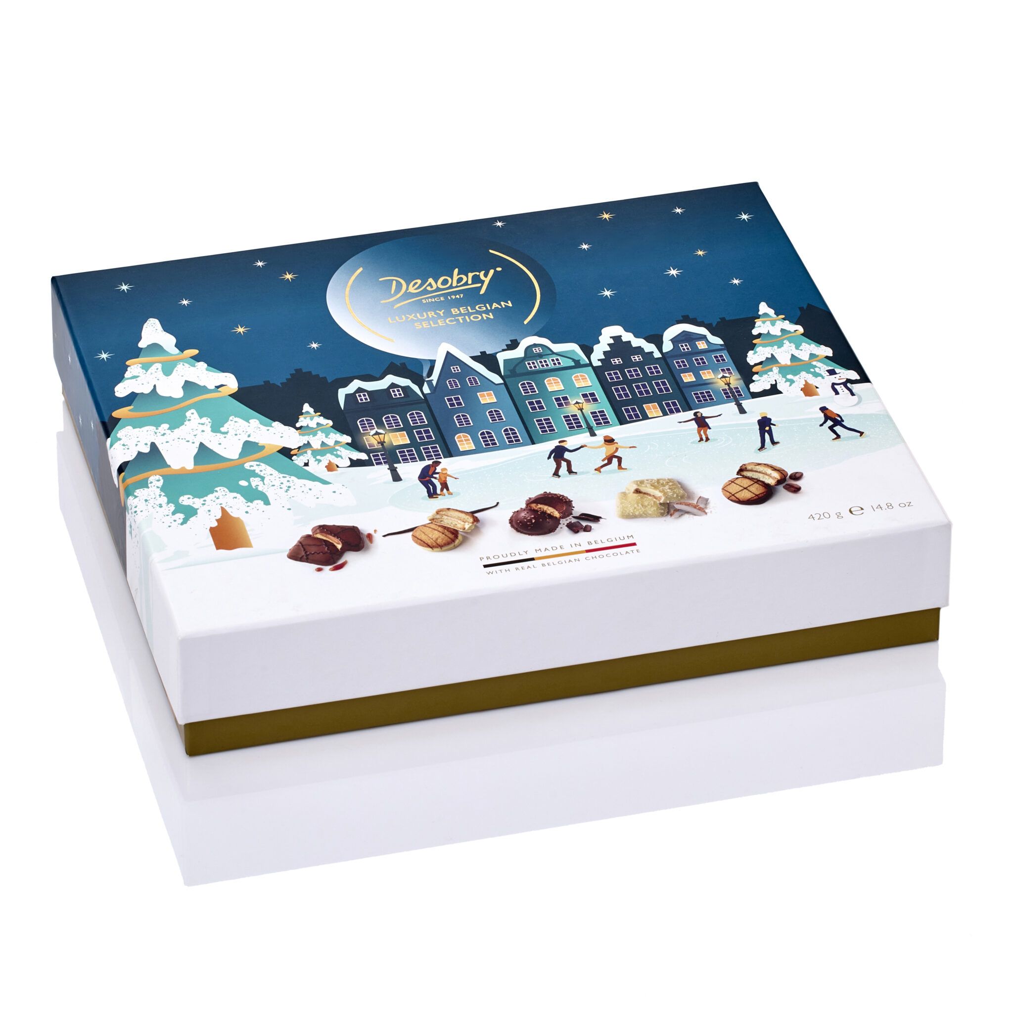 luxury belgian winter biscuits boite fermee